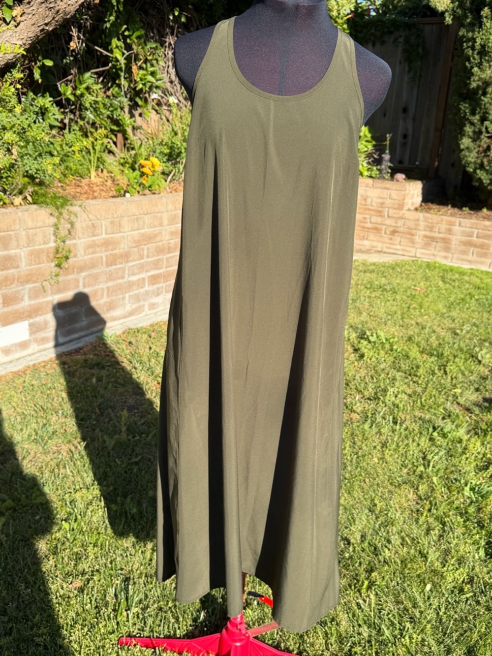 Athleta Olive Traveler Dress